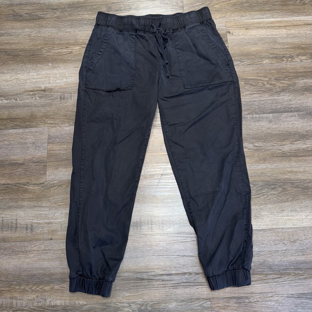 Buffalo by David Bitton Black Utility Pocket Joggers Mens Medium Elastic Waist